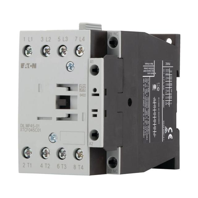 DILMP45-01(RDC24) Stycznik mocy 4P 45A [AC-1] 1R cewka elektr. 24VDC zaciski śrubowe 118916 EATON