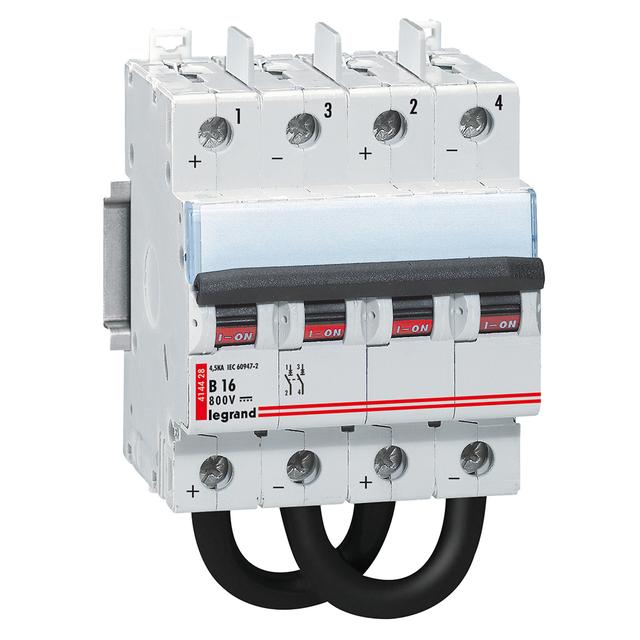 Wyłącznik Nadprądowy PV 2P 16A 800VDC 414428 LEGRAND