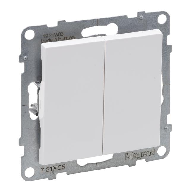 SUNO - Łącznik świecznikowy - 10 AX - 250 V~ - zaciski automatyczne, Biały, Legrand