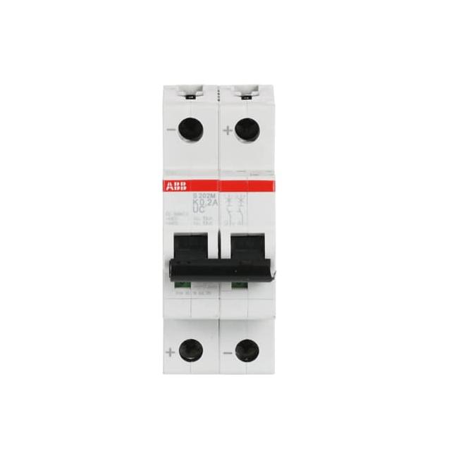 S202M-K0.2UC Wyłącznik nadprądowy 10kA AC/DC 2P K0.2A 2CDS272061R0087 ABB