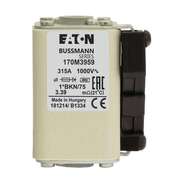 FUSE 315A 1000V 1*BKN/75 AR Wkładka szybka 315A AC 1000V rozmiar 1 43x61x74 mm aR I 170M3959 EATON