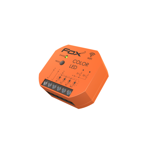 Color LED Sterownik kolorowego (RGBW) oświetlenia LED 12/24V Wi-Fi WI-RGBW-P F&F