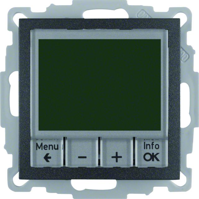 BERKER B.X Regulator temperatury ze sterowaniem czasowym z stykiem zwiernym i elementem centralnym a