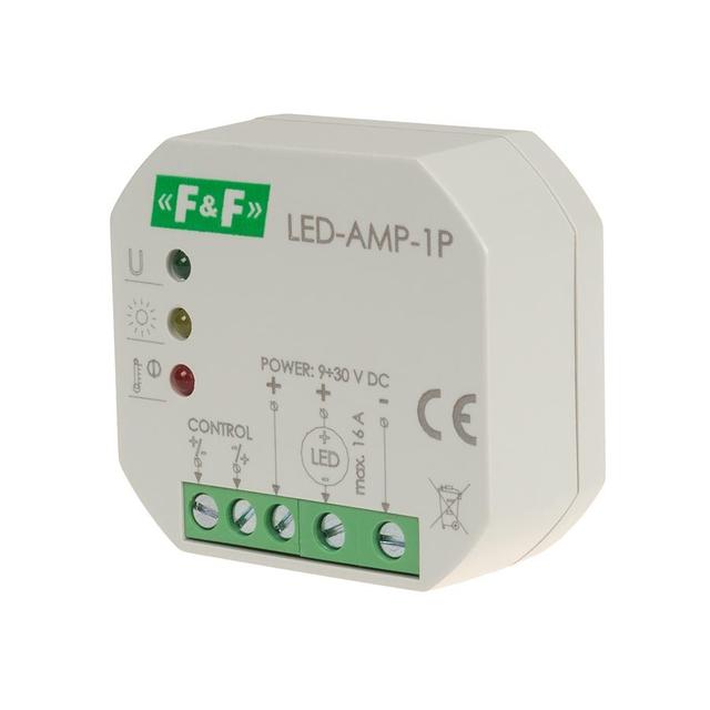 Wzmacniacz sygnału zasilającego do oświetlenia LED do puszki podtynkowej LED-AMP-1P F&F