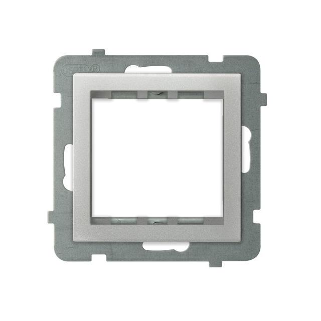 SONATA Adapter podtynkowy systemu 45 do serii Sonata kolor srebro mat AP45-1R/m/38 OSPEL