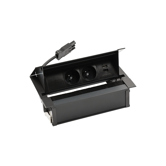 SIMON 480 TS48-710E20B00-44 Cover 2 gn. typ E + ładowarka USB typ A+C; złącze w układzie Wieland; cz