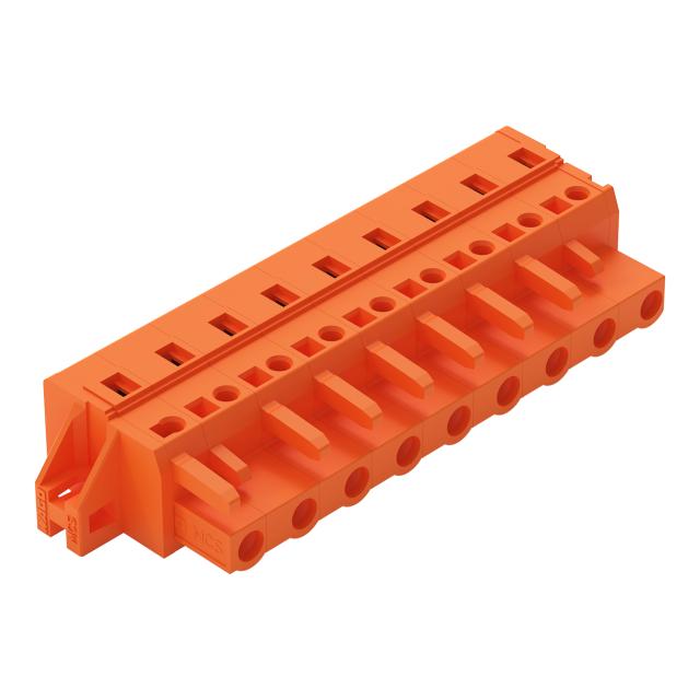 MCS-MIDI Classic gniazdo 9-bieg. pomarańczowe raster 7,62 mm /25szt./ WAGO