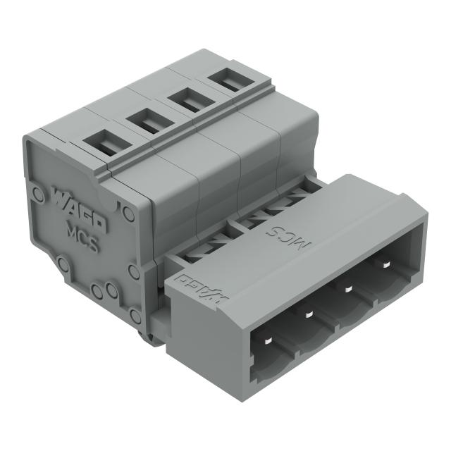 Wtyk MCS-MIDI Classic 4-biegunowy szary raster 5mm /100szt./ 231-604/018-000 WAGO