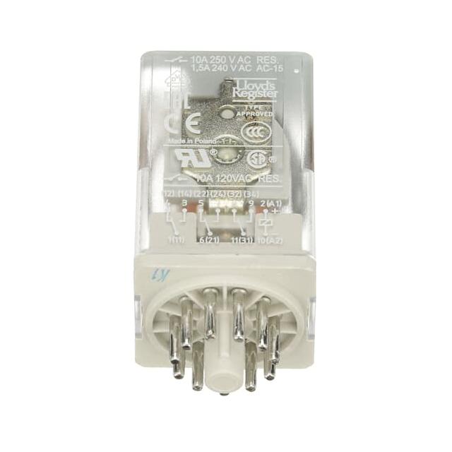 PRZEKAŹNIK CR-U024DC3LD A1-A2=24V DC, 3 STYKI C/O 250V/10A, LED