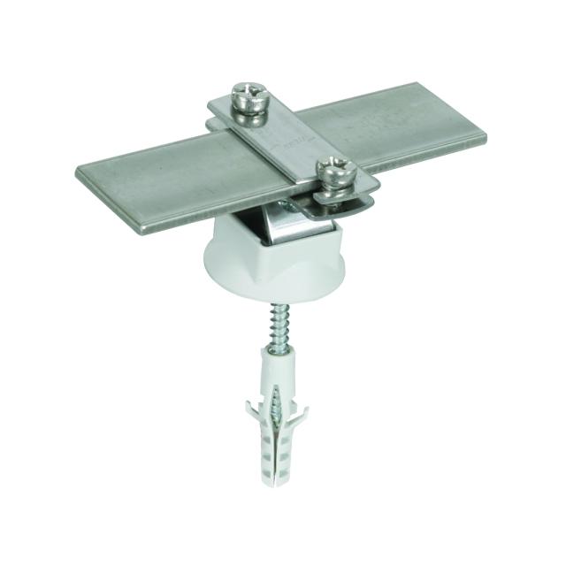 Wspornik DEHNhold do płaskownika 30x3,5 mm, z kołkiem M8x50 mm, NIRO