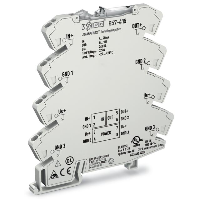 JUMPFLEX przetwornik separacyjny ze wzmocnieniem I/U LZ/DZ WAGO