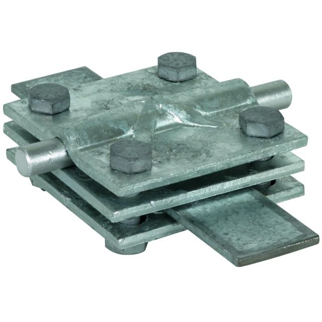 Zacisk krzyżowy z przekładką, St/tZn