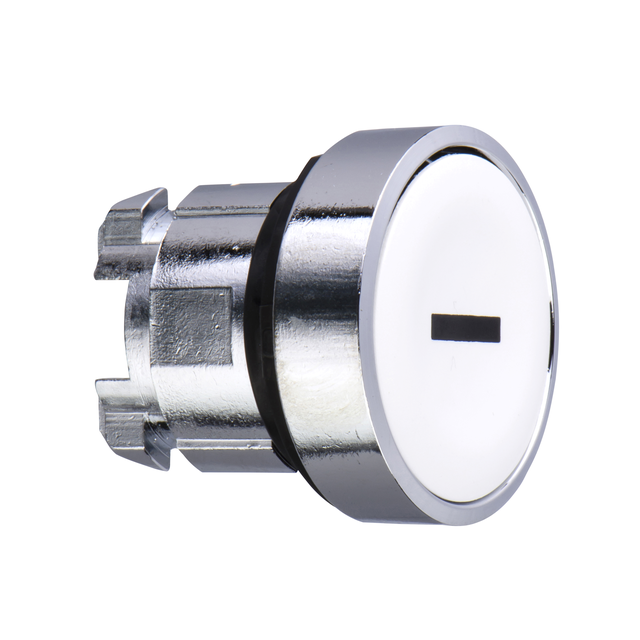 Harmony XB4 Główka przycisku płaskiego metalowego, biała z oznaczeniem ZB4BA131