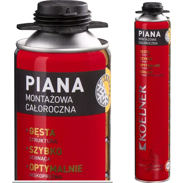 Poliuretanowa piana pistoletowa całoroczna Koelner /1szt./ RPP-45-K RAWLPLUG