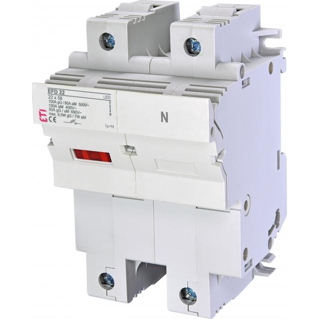 Rozłącznik bezpiecznikowy EFD 22 1P+N LED 002570012 ETI