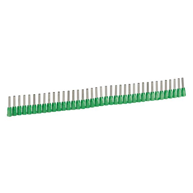 KOŃCÓWKA TULEJKOWA Z KOŁNIERZEM IZOL. 0,34MM2 DOSTARCZANA W PASKACH - ZIELONA, Legrand