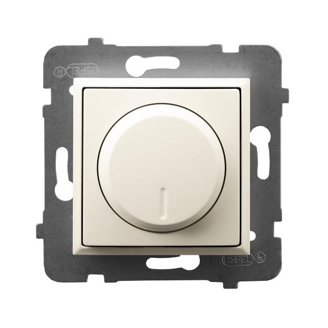 ARIA Ściemniacz uniwersalny do obciążenia żarowego, halogenowego oraz LED - kolor ecru