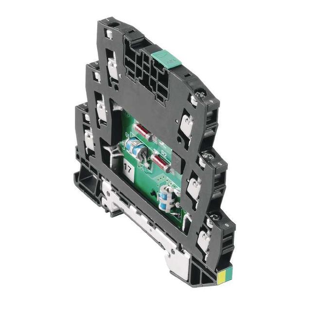 VSSC6 CL FG 12VDC 0.5A Odgromnik (sieci przesyłu danych/technologia MCR), Ochrona przeciwprzepięciowa, MSR, Analogowe, Liczba sygnałów: 1, DC, 12 V, 500 mA, Zacisk /10szt./ 1064260000 WEIDMÜLLER