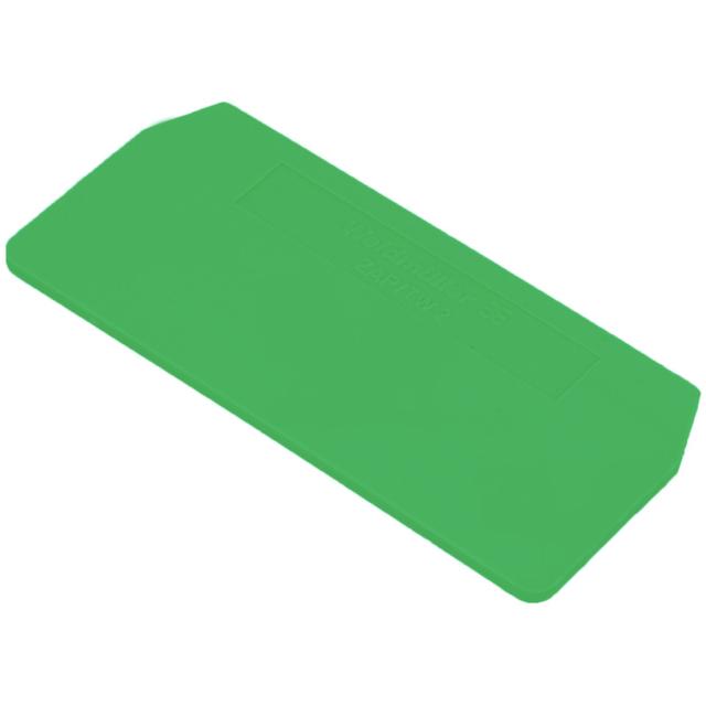ZAP/TW 2 GN Płyta separacyjna (terminal), Płyta zamykająca i pośrednia, 66 mm x 30.5 mm, zielony /50szt./ 1683760000 WEIDMÜLLER