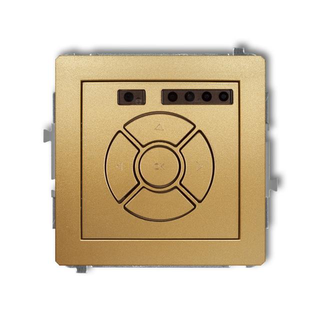 DECO Mechanizm elektronicznego sterownika roletowego (przycisk strefowy) złoty