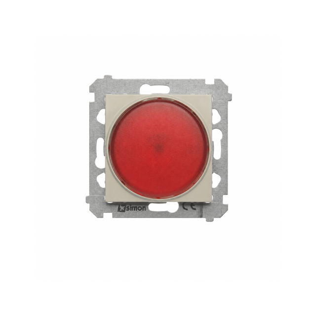 Simon 54 Sygnalizator świetlny LED czerwone światło kaszmir mat DSS2.01/42