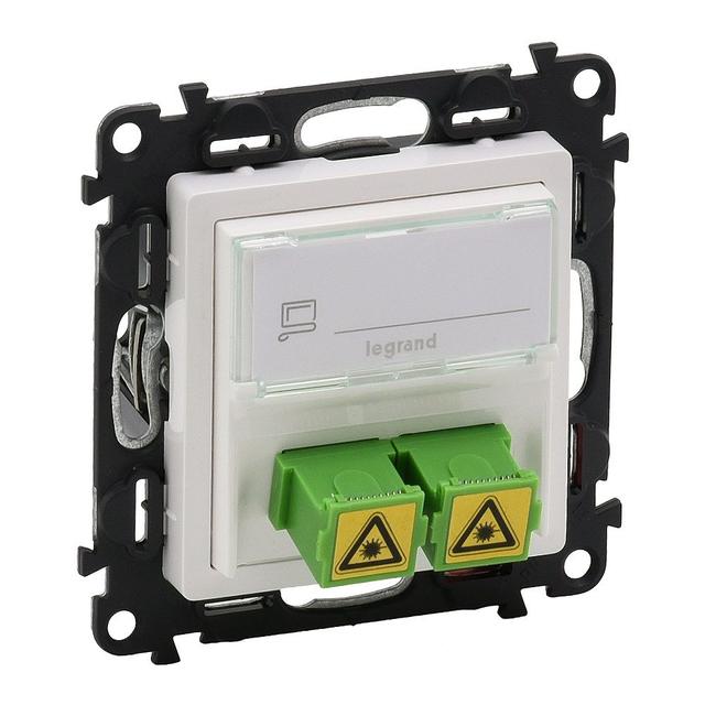 VALENA LIFE GNIAZDO ŚWIATŁOWODOWE 2 x SC / APC BIAŁE, Legrand