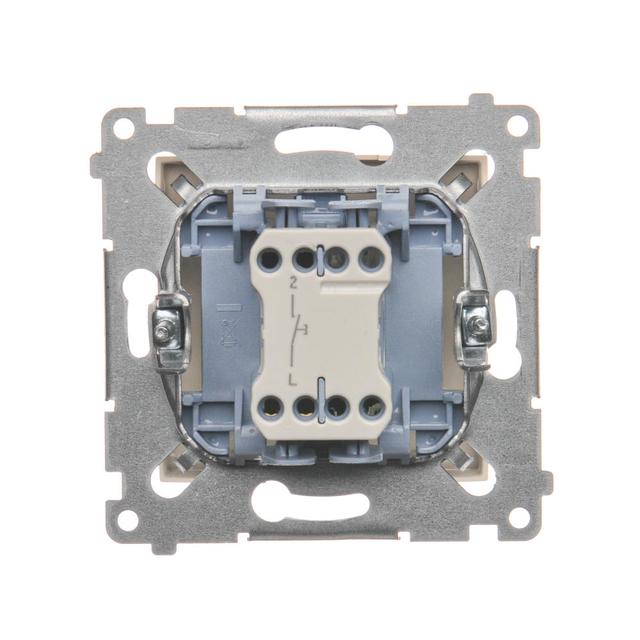 Simon 54 Przycisk „dzwonek” 10A szybkozłączka kremowy