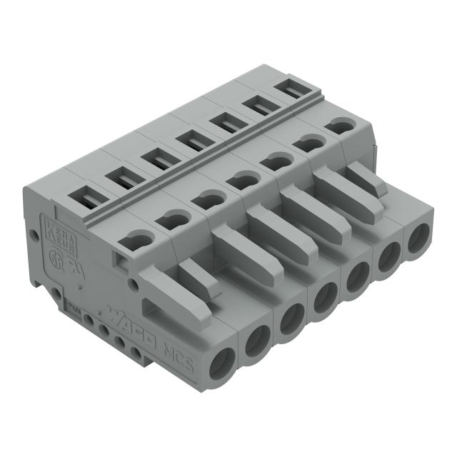 Gniazdo MCS‑MIDI Classic 7‑biegunowe szare raster 5mm 231‑107/102‑000 /50szt./ WAGO