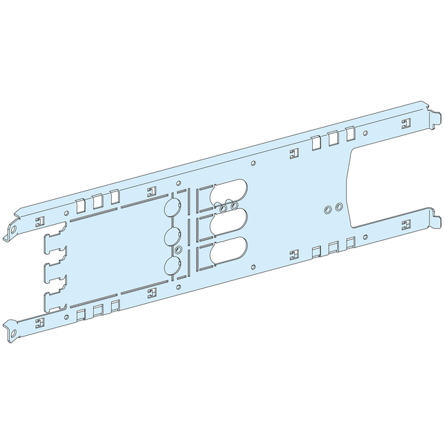 Rozdzielnice PrismaSet, płyta montażowa Prisma P montaż poziomo na stałe_wtykowo NSX100_250 dźwignia