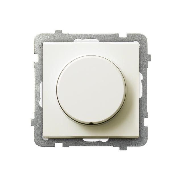 SONATA Ściemniacz przyciskowo-obrotowy przystosowany do obciążenia żarowego i halogenowego - kolor e