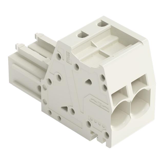 MCS-MAXI gniazdo 2-bieg. jasnoszare raster 7,62 mm /48szt./ WAGO