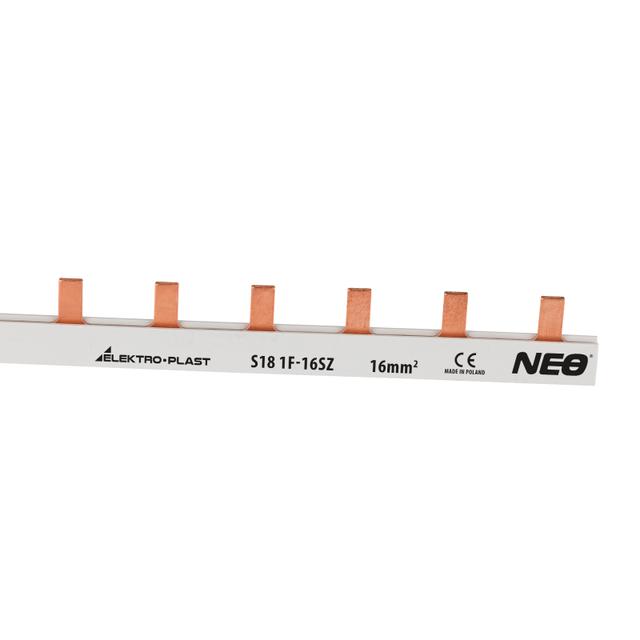 Szyna łączeniowa pinowa 1P 18M 16mm2 S18 1F-16SZ typu PIN 45.238 OPATÓWEK