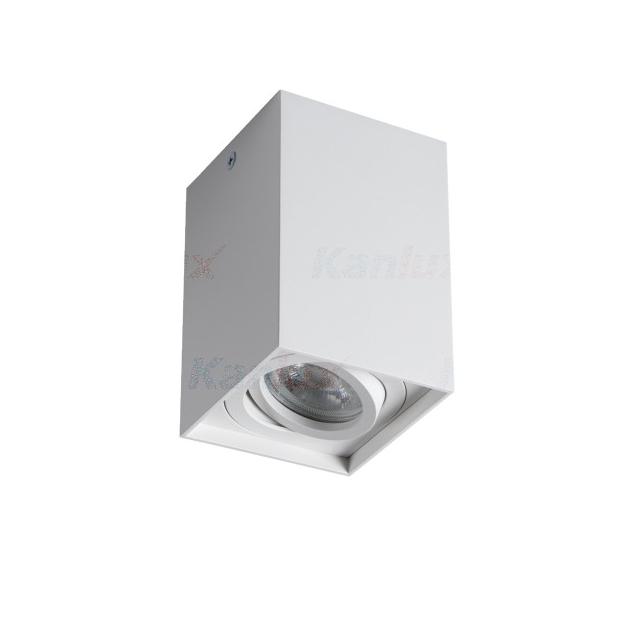 GORD XS DLP-50-W Oprawa sufitowa natynkowa GORD XS DLP-50-W regulowana kolor biały 1XGU10 KANLUX