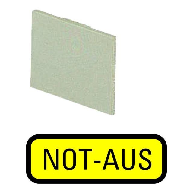 199SQ25 TABLICZKA OPISOWA ŻÓŁTA, NOT-AUS