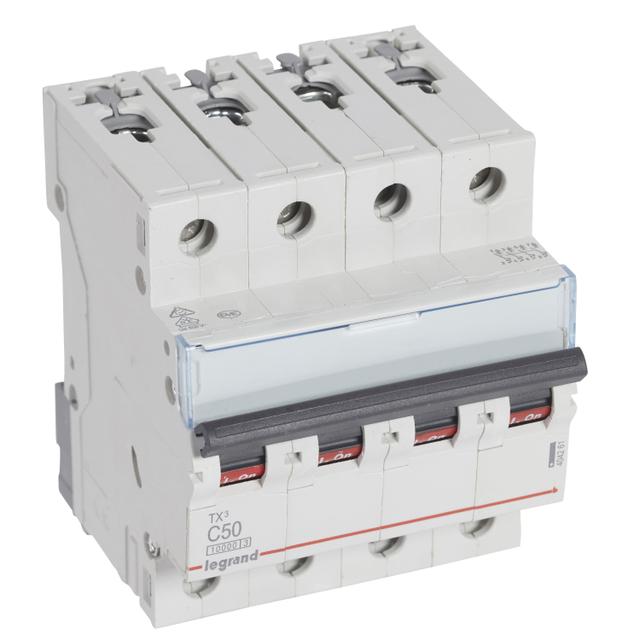WYŁĄCZNIK NADPRĄDOWY S 314 4P C 50A 10000A SERII TX3, Legrand