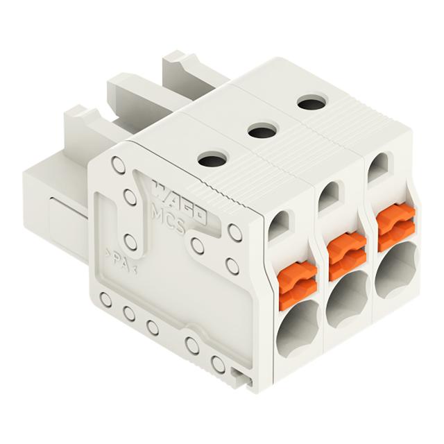 Gniazdo MCS‑MIDI 3‑biegunowy jasnoszare raster 5mm 2721‑103/026‑000 /100szt./ WAGO