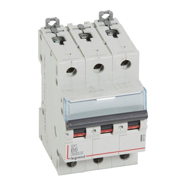 WYŁĄCZNIK NADPRĄDOWY S 303 3P B 6A 6000A SERII DX3, Legrand