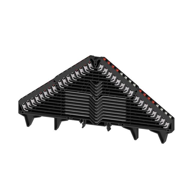 PRV 16 SW 35X15 RT/WS Zacisk rozdzielacza krosowego, PUSH IN, 1.5, 250, 6 A, liczba przyłączeń: 64, TS 35 x 15, czarny, kolor elementów uruchamiających: czerwono-biały /20szt./ 1173620000 WEIDMÜLLER