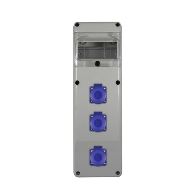 Rozdzielnica budowlana R-BOX SLIM 6S 3x230V biały SLIM-6S-4 B.SLIM-6S-4 PAWBOL