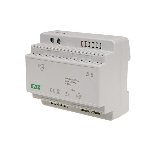 Zasilacz impulsowy 15V DC 3,3A ZI-5 F&F