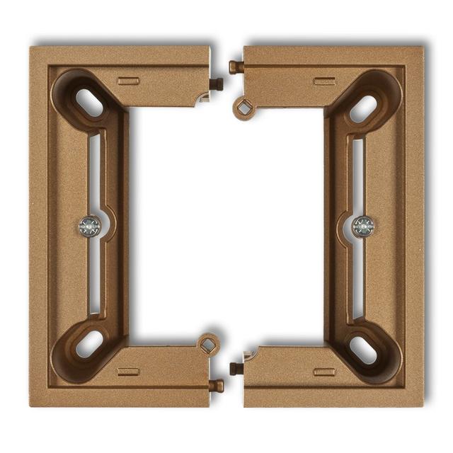 DECO Puszka natynkowa pojedyncza, składana DECO złoty metalik