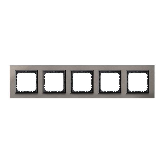 SONATA Ramka pięciokrotna - kolor szczotkowana satyna