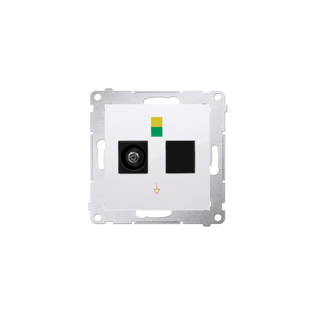 Simon 54 Gniazdo ekwipotencjalne pojedyncze biały