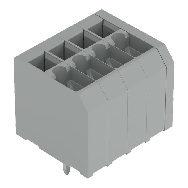 listwa zaciskowa do pł. drukowanych 4-bieg. szara raster 3,5 mm /75szt./ WAGO
