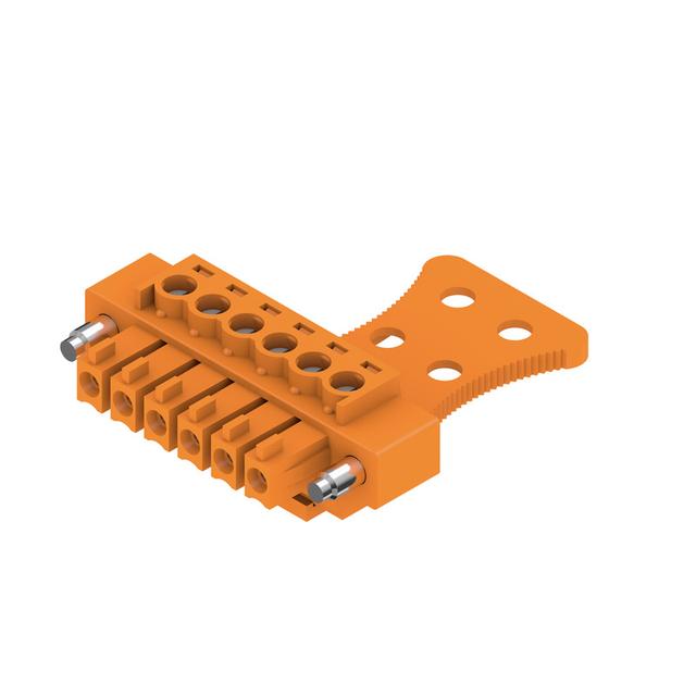 WEIDMULLER BCZ 3.81/06/180FZE SN OR BX Wtyk PCB (złącze wiązki), 3.81 mm, Liczba biegunów: 6, Przyłącze z jarzmem /50szt./ 1236540000 WEIDMÜLLER
