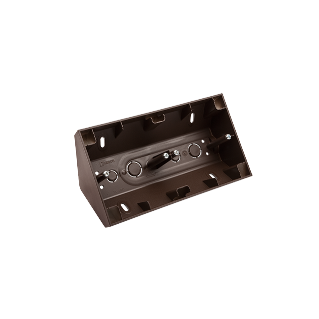 Simon 54 Premium Puszka natynkowa narożna 2-krotna do ramek PREMIUM brąz mat