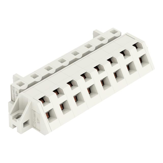 Gniazdo MCS‑MIDI Classic kątowe 8‑biegunowe jasnoszare raster 7,5mm 721‑338/031‑000 /25szt./ WAGO