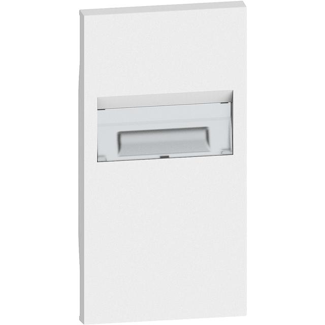 LIVING NOW - PLAKIETKA LAMPKI PRZESZKODOWEJ - 2 MODUŁY - BIEL, Bticino