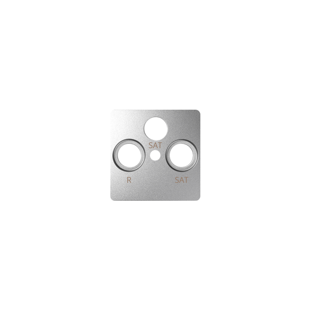 Simon 82 Pokrywa gniazda RTV-SAT-SAT aluminium 82038-93 KONTAKT