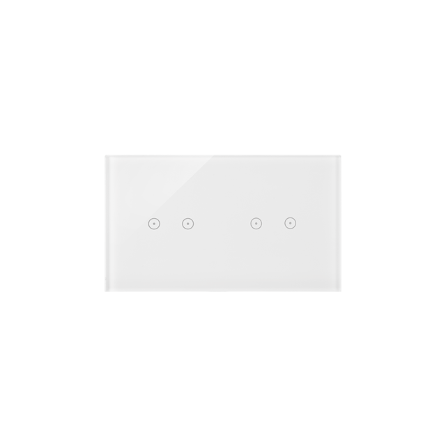 Simon 54 Touch Panel dotykowy S54 Touch 2 moduły 2 pola dotykowe poziome + 2 pola dotykowe poziome biała perła DSTR222/70 KONTAKT